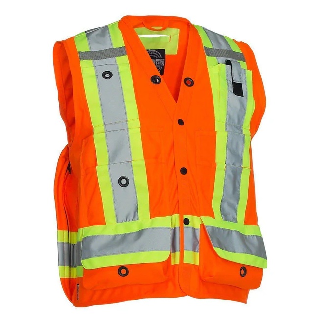 Hi-Vis Surveyor's Vest Orange - M